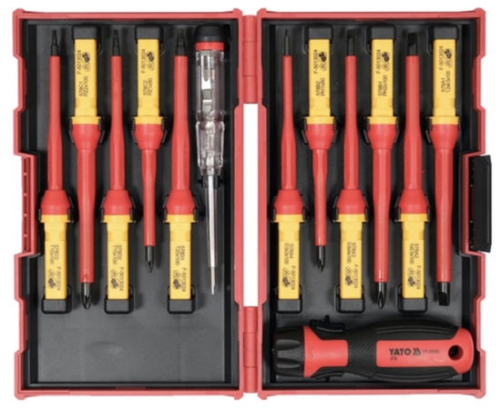 Picture of Skrūvgriežu komplekts darbam ar spriegumu Yato YT-28295; 13 gab.