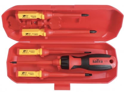 Picture of Skrūvgriežu komplekts darbam ar spriegumu SATRA S-VDE7S; 7 gab.