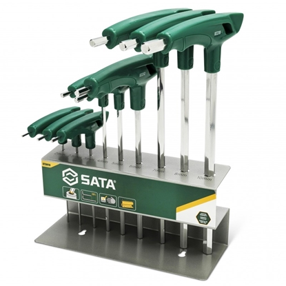 Attēls no Skrūvgriežu komplekts Sata ST09118; HEX; 9 gab.