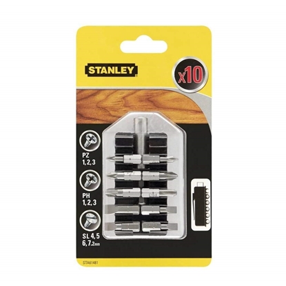 Picture of Skrūvgriežu uzgaļu komplekts Stanley STA61481-XJ; 10  gab.