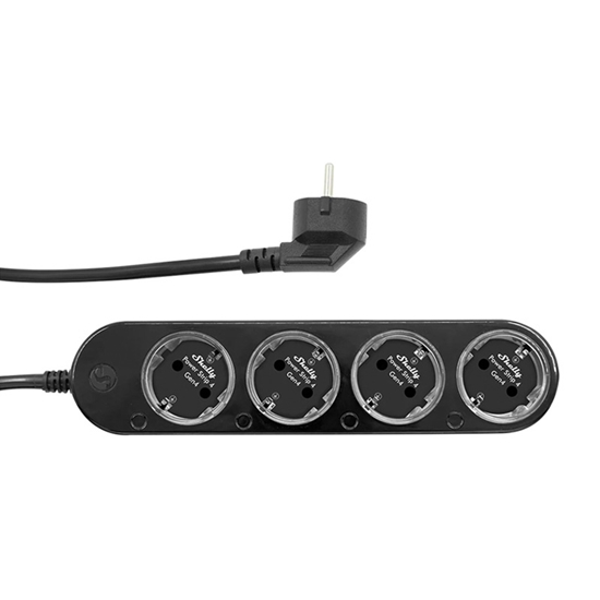 Picture of Smart 12A Shelly Power Strip 4 Gen4 Zigbee/Matter black