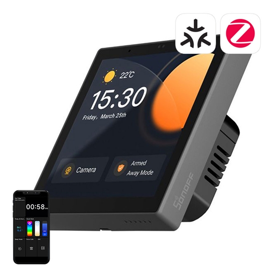 Picture of Smart Control Panel WiFi/Bluetooth/ZigBee Matter Sonoff NSPanel Pro (black)