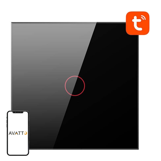 Изображение Smart Light Switch WiFi Avatto TS02-EU-B1 1 Way TU
