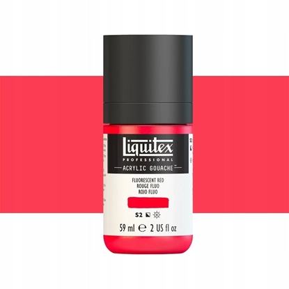 Изображение SmartMax LQX Acrylic Gouache 59ml Fluorescencyjny red 983