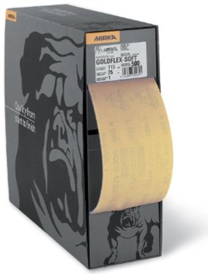 Picture of Smilšpapīra rullis Mirka GoldFlex Soft 2912707092; 115mmx25 m; P1000