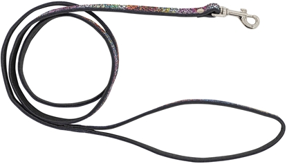 Изображение Smycz dla psa skórzana Kwiaty, XS-S, 12mm/120cm