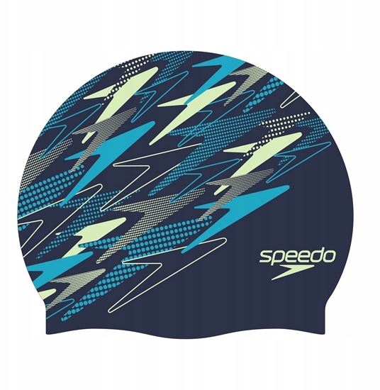 Изображение Speedo CZEPEK SILIKONOWY SLOGAN PRT CAP AU/AF/AM