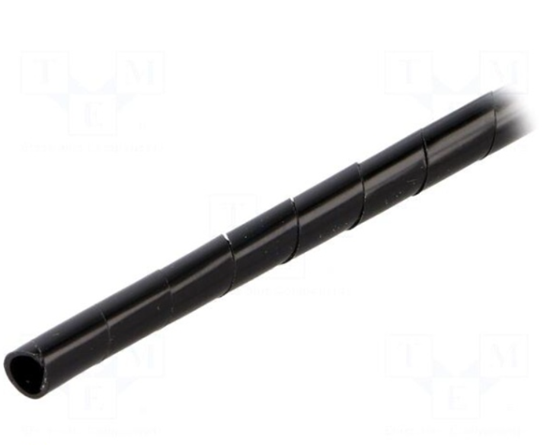 Изображение Spiral wrapping; ¨Bundle : 4÷50mm; polyetylene; black; L: 10m
