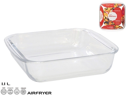 Изображение Square Glass Baking Dish 20.5X18X5 Cm 1.1L, MARINEX