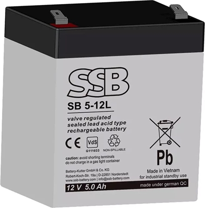 Picture of SSB Spezialbatterie für USV 12V 05Ah