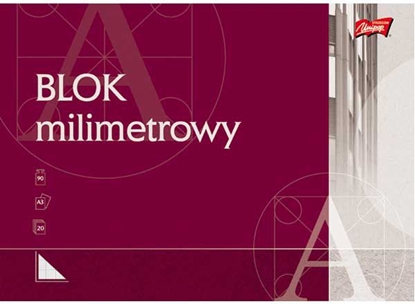 Picture of St. Majewski Blok milimetrowy A3 20k biay 10szt.