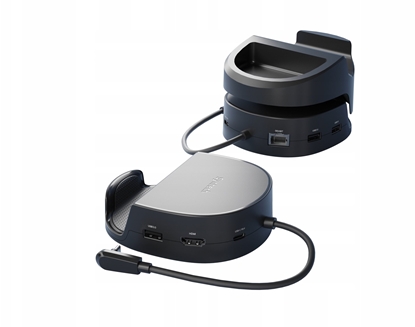 Изображение Stacja/replikator Stacja Dokujca 6w1 Hdmi 4k Lan 100w Do Steam Deck Oled / Asus Rog Ally / Synm050