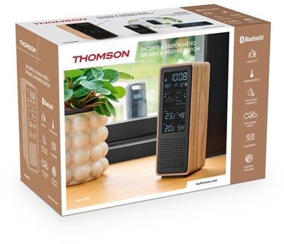 Picture of Stacja pogodowa Thomson Thomson COSY Stacja pogodowa z radiem i gonikiem BT czarna