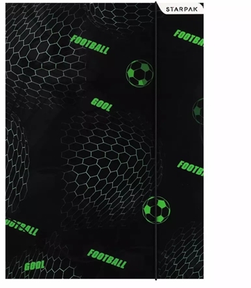 Attēls no Starpak TECZKA Z GUMKA PAP A4 FOOTBALL MIX2 STK 10/100