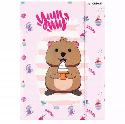 Attēls no Starpak TECZKA Z GUMKA PAP A4 KUOKA MIX2 STK FOL10/100