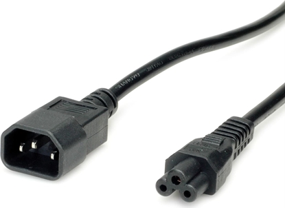 Attēls no Strāvas kabelis  IEC320/C14 M - C5 F, melns, 1.8 m, Value