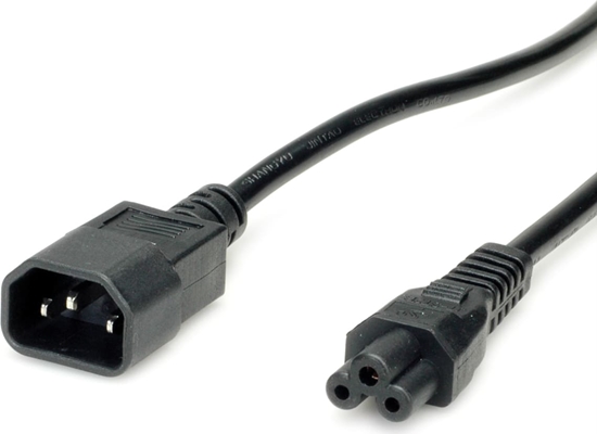 Picture of Strāvas kabelis  IEC320/C14 M - C5 F, melns, 1.8 m, Value