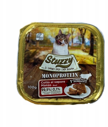 Изображение Stuzzy Monoprotein, karma mokra, dla kota, woowina, 100 g, tacka