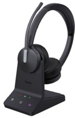 Attēls no Suchawki Yealink Yealink WH64 Dual Zestaw suchawkowy Przewodowy i Bezprzewodowy Opaska na gow Poczenia/muzyka Bluetooth Podstawka do adowania Czarny