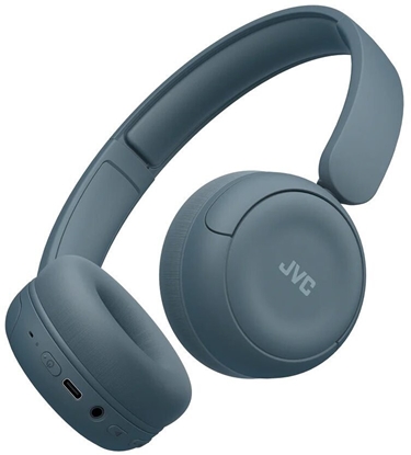 Attēls no Suchawki JVC JVC HA-S59W Zestaw suchawkowy Przewodowy i Bezprzewodowy Opaska na gow Muzyka/dzie powszedni Bluetooth Niebieski