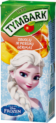 Picture of Sulas dzēriens TYMBARK Frozen, Ābolu un persiku, 0.2l