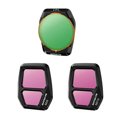 Изображение Sunnylife A3S-FI925CPL adjustable lens filter, CPL+ND8+ND16 for AIR 3S 3pcs