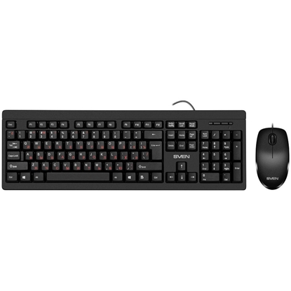 Изображение Sven Combo Keyboard+mouse KB-S320C black (104 keys, 1000DPI, 2+1 bt.)