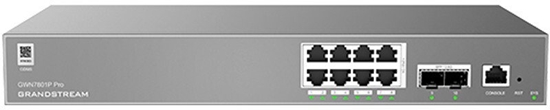 Изображение Switch GrandStream Grandstream GWN 7801P PRO POE 8GE 2xSFP 2,5GB/s zarzdzalny switch L2++