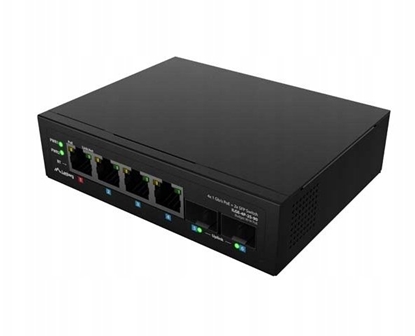 Attēls no Przełącznik ILGE-4P-2S-90 Light Industrial POE 1XBT 3XAT 2XSFP DIN   Gigabit Ethernet 