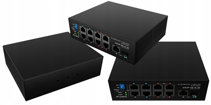 Attēls no Przełącznik Light ILFE-8P-1GE-1S-120 Light Industrial POE 4XBT 4XAT  SFP+ ETH DIN FAST Ethernet 