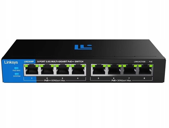 Picture of Switch Linksys Linksys Switch, Poe, 2.5 Gigabit, Unmanaged 8-Port