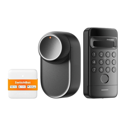 Picture of SwitchBot Ultra 3-in-1 smart lock with Hub Mini Matter control panel and Vision keypad