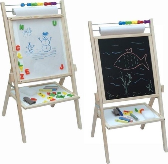 Picture of 3toysm Tablica 4w1 naturalna