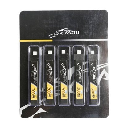 Picture of Tattu LiPo 300mAh 3.8V 75C 1S1P HV BT2.0.5 battery (5pcs)