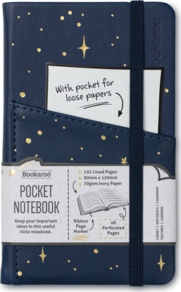 Attēls no Teka Bookaroo Notatnik Journal A6 ksiyc i gwiazdy