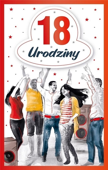 Picture of Teka Kartka okoliczno¶ciowa Urodziny 18
