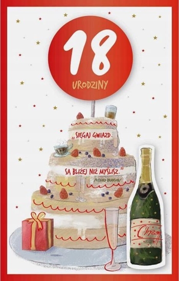 Picture of Teka Kartka okoliczno¶ciowa Urodziny 18