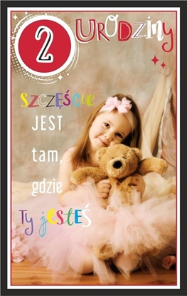 Изображение Teka Kartka okoliczno¶ciowa Urodziny 2 dziewczynka