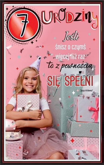 Picture of Teka Kartka okoliczno¶ciowa Urodziny 7 dziewczynka