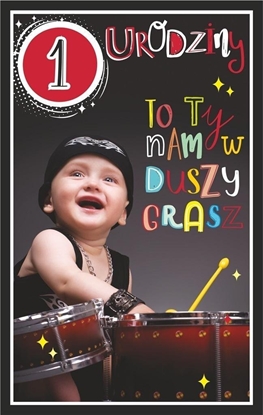 Изображение Teka Kartka okoliczno¶ciowa Urodziny Roczek chopiec