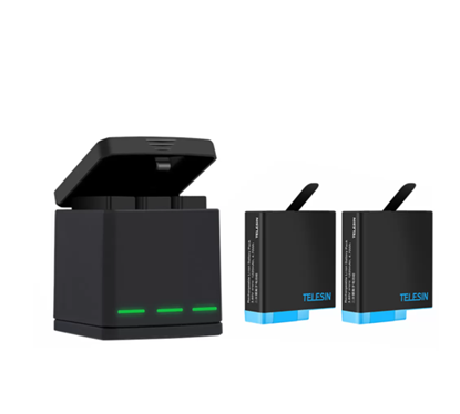 Picture of Telesin Box three-channel charger for GoPro Hero 5/6/7/8 + 2 batteries (GP-BNC-801)