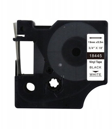 Изображение TelForceOne Tama winylowa DYMO D1 18445 19mm x 5.5m S0718620 zamiennik