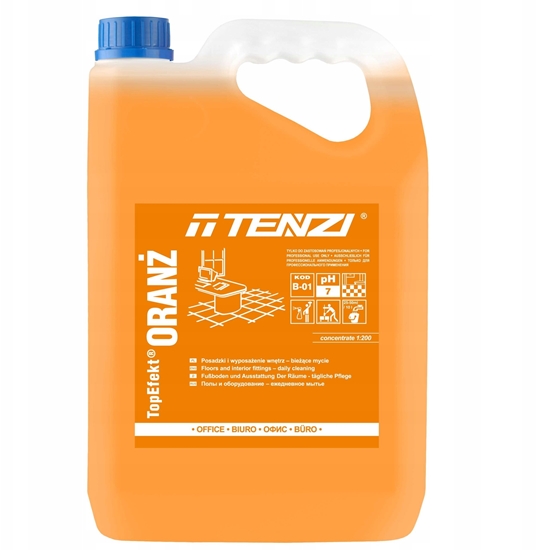 Picture of Tenzi Neutralny pyn do mycia posadzek TENZI, Topefekt, zapach pomaraczy, Oran, 5l
