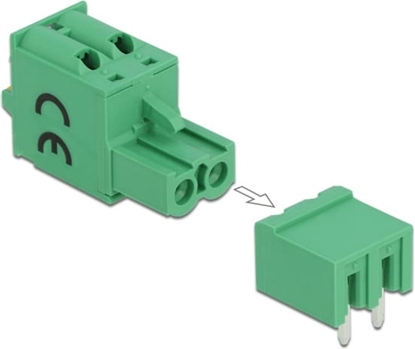 Attēls no Terminal block set for PCB 2 pin 5.08 mm pitch horizontal