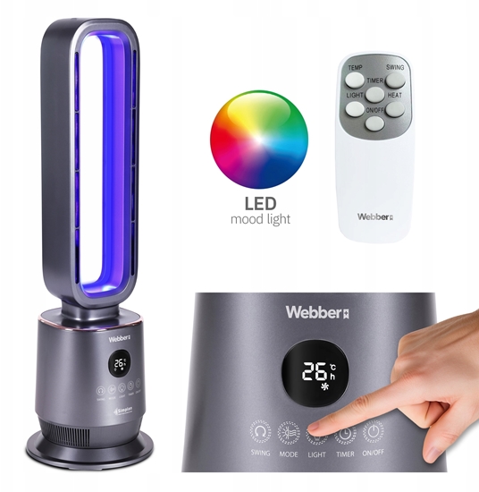 Picture of Termowentylator Webber Termowentylator ceramiczny farelka 3 TRYBY Webber wentylator 2000W grzejnik