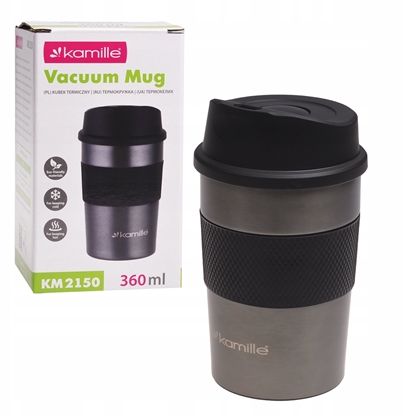 Изображение Thermal mug 360 ml (dark gray), 2150, KAMILLE
