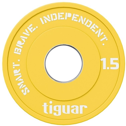 Attēls no Tiguar Talerz frakcyjny gumowy TIGUAR olimpijski 50 mm 1.5 kg