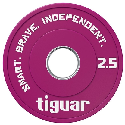 Attēls no Tiguar Talerz frakcyjny gumowy TIGUAR olimpijski 50 mm 2.5 kg