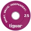 Attēls no Tiguar Talerz frakcyjny gumowy TIGUAR olimpijski 50 mm 2.5 kg