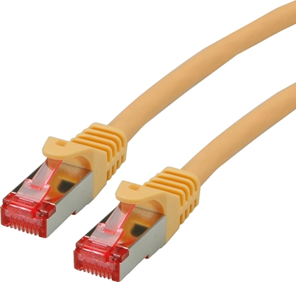 Изображение Tīkla kabelis S/FTP Cat.6, Component Level, LSOH, dzeltens, 30cm, Roline